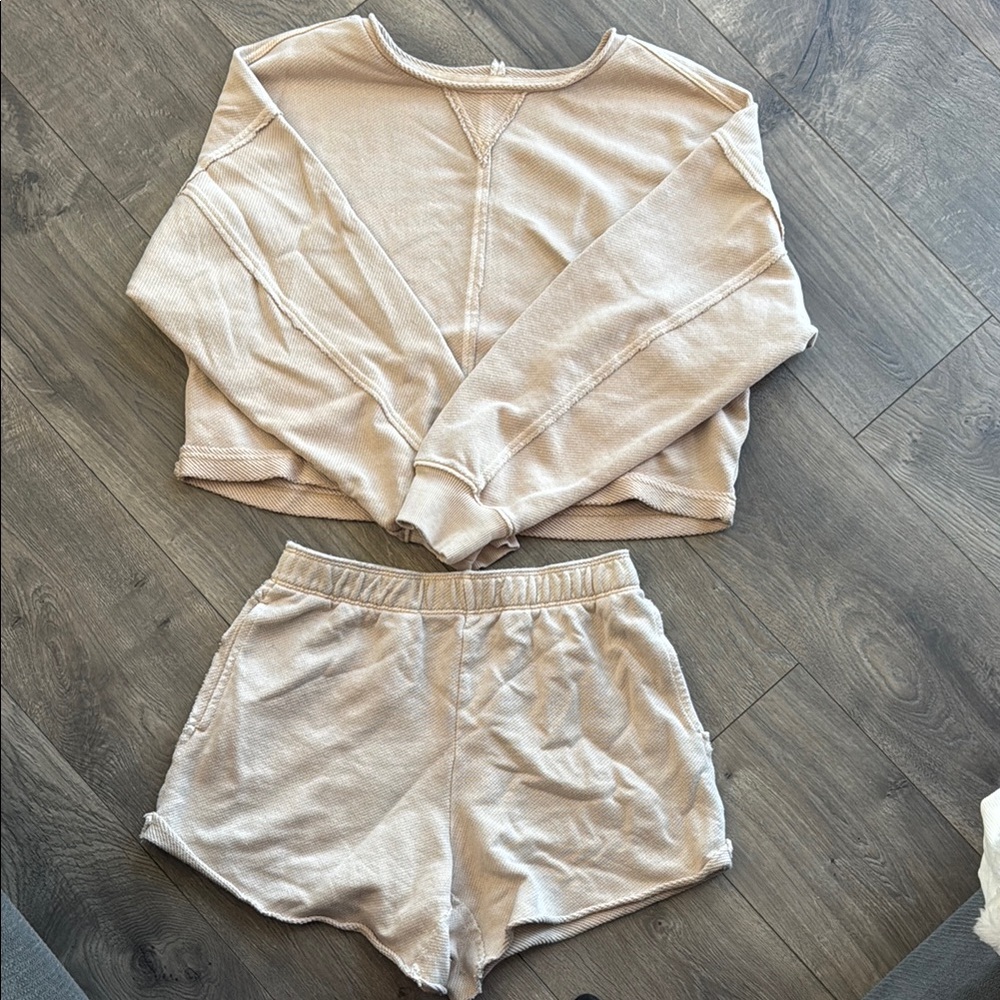 Aerie Cozy Cream Lounge Set